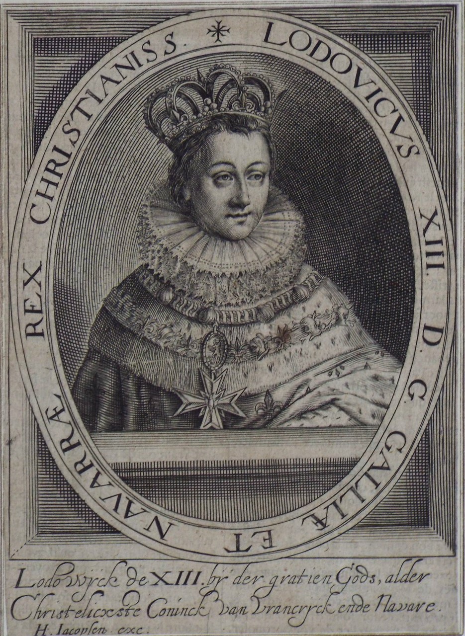 Print - Ludovicus XIII D. G. Galliae et Navarrae Rex Christianiss. - Jacobsen